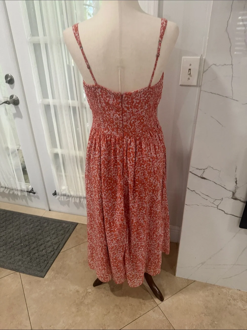 Abercrombie & Fitch Rust Floral Maxi Dress